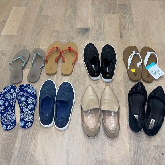 Reef Shoes - 8 Pairs Shoes Bundle-Some new! Worn by same person! Some barely worn. Some favs!